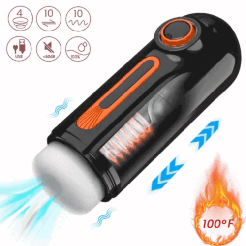 Automatic Sucking Thrusting Vibrating Male Masturbator Heating Sex Toy