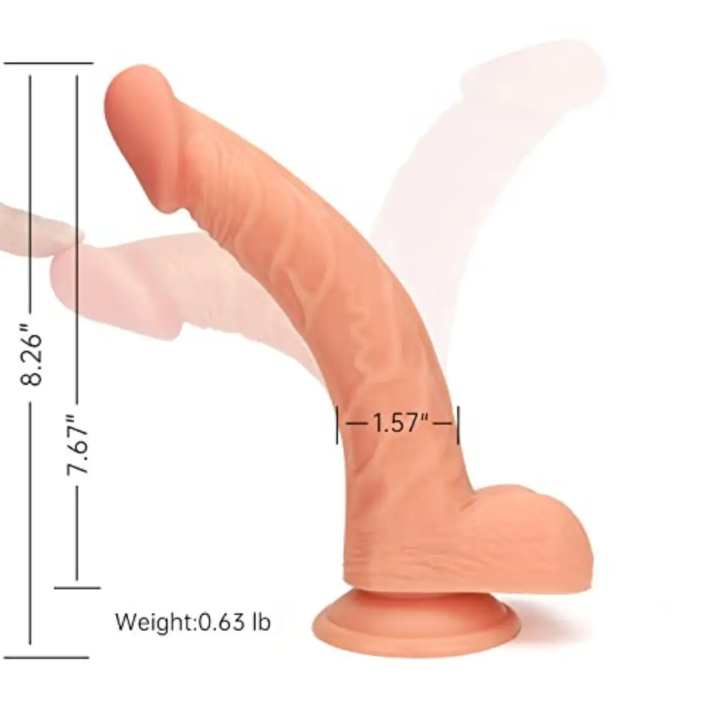 Strap On 9 Inch Realistic Dildo Kit Harness for Couples, Adjustable Silicone Penis Attachment - Image 6