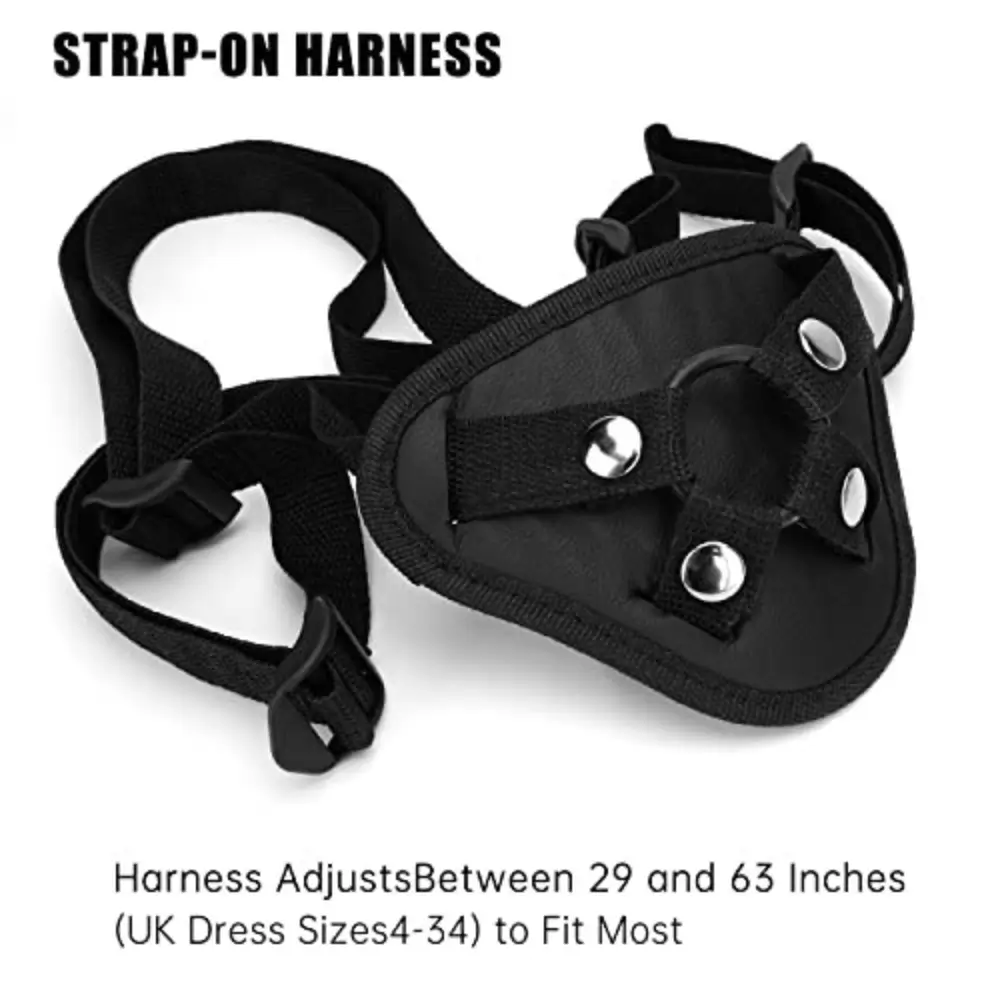 Strap On 9 Inch Realistic Dildo Kit Harness for Couples, Adjustable Silicone Penis Attachment - Image 3