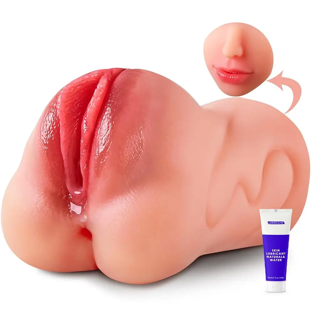 3 in 1 Realistic Pussy Men Sex Toys Male Masturbator