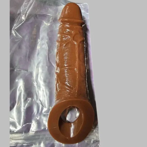 8 Inch Silicone Condom Realistic Texture, Body Safe