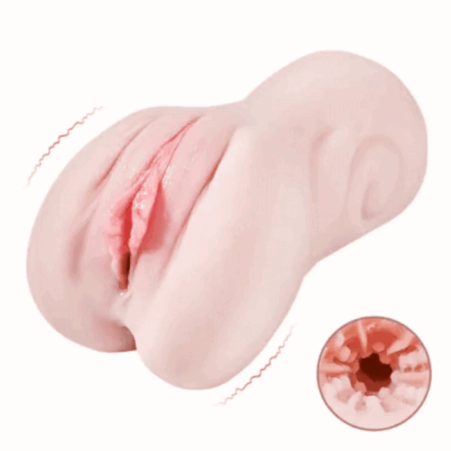 Vibrating Realistic Pocket Pussy Male Masturbator Sex Toy