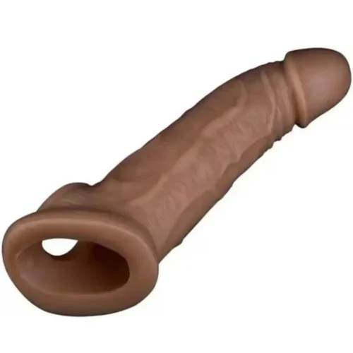 Soft Silicone Dragon Condom Vein Textured, Skin Tone