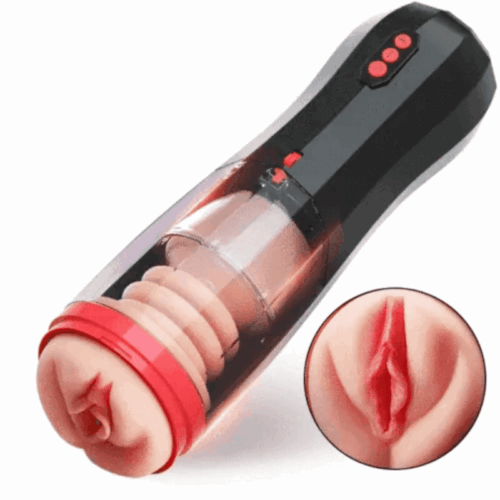 Automatic Thrusting 10 Vibrating Modes Male Masturbation Cup Realistic Sex Toy