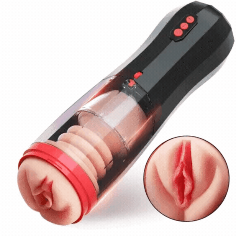 Automatic Thrusting 10 Vibrating Modes Male Masturbation Cup Realistic Sex Toy