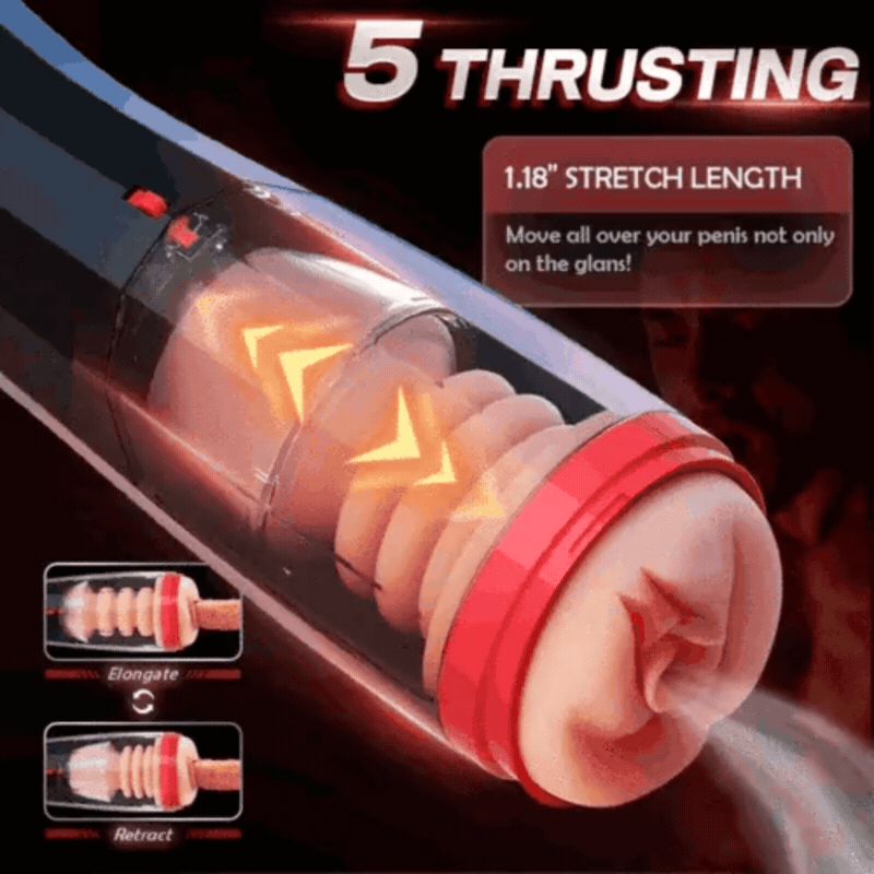 Automatic Thrusting 10 Vibrating Modes Male Masturbation Cup Realistic Sex Toy - Image 4